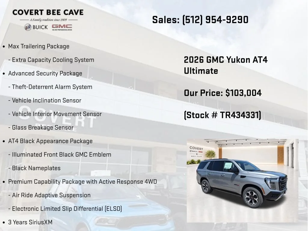 New 2026 GMC Yukon AT4 Ultimate, photo 20
