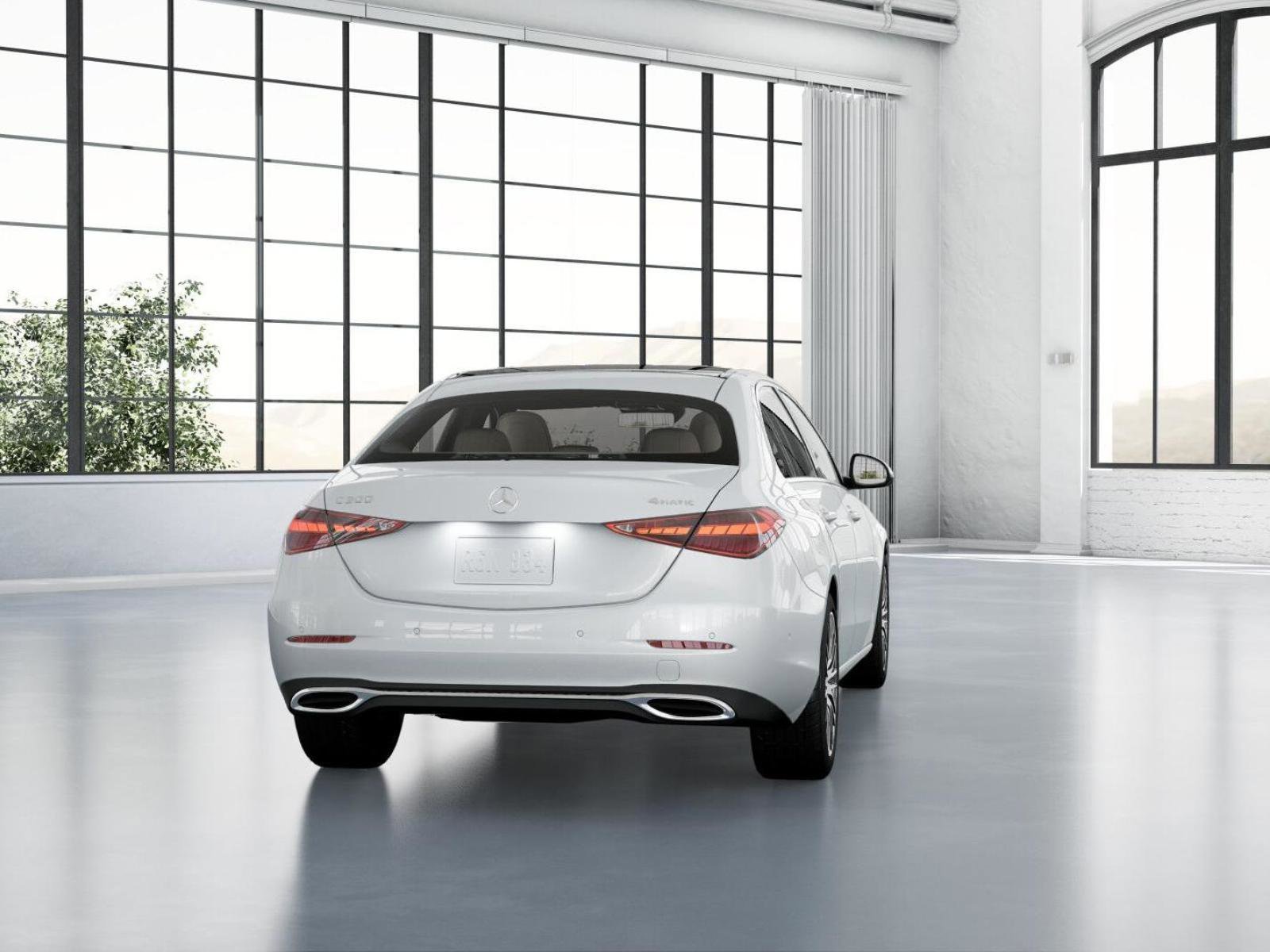 New 2026 MANUFAKTUR Moonlight White Metallic Mercedes-Benz C 300 4MATIC® Sedan image 24