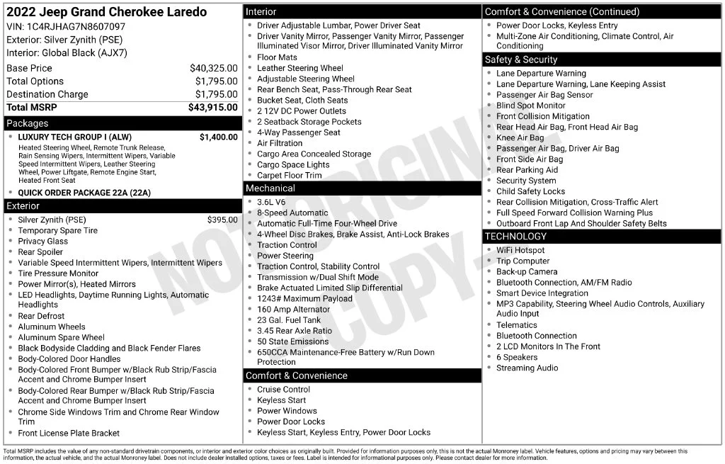 Used 2022 Silver Jeep Laredo image 2