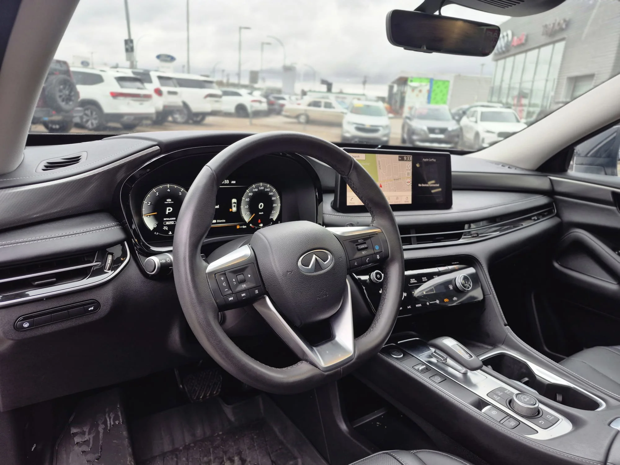 Certified Used 2023 Liquid Platinum Metallic INFINITI Luxe AWD*7 Pass | Adapt Cruise | Remote Start | Nav | 360 Cam | Htd Leather | Pano Roof | Htd Wheel image 6