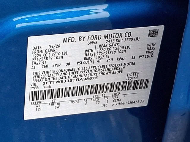 New 2026 Velocity Blue Ford XLT image 14