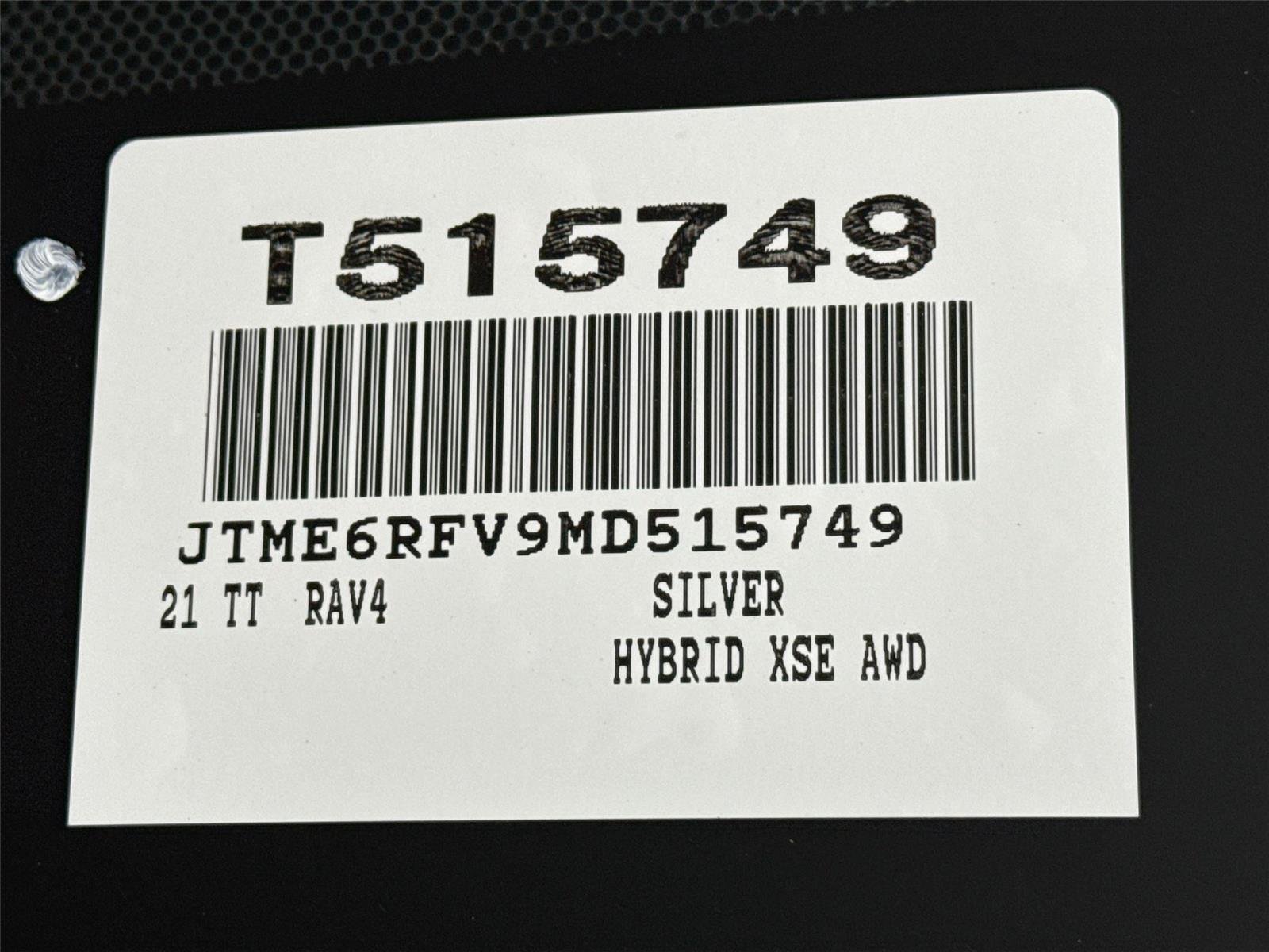 Certified Used 2021 Silver Sky Metallic/Midnight Black Metallic Toyota Hybrid XSE image 50