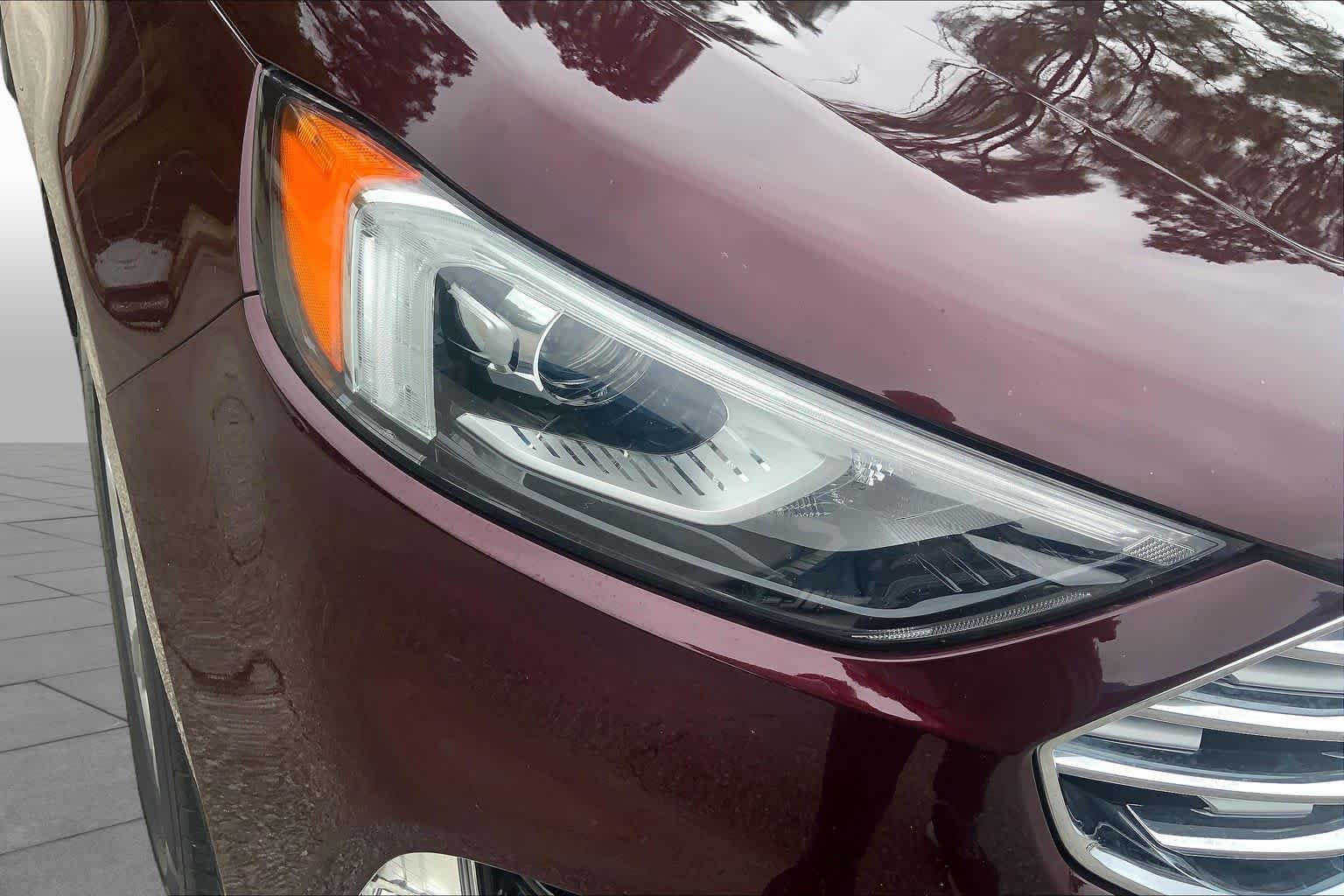 Used 2021 Burgundy Velvet Metallic Tinted Clearcoat Ford Titanium image 28