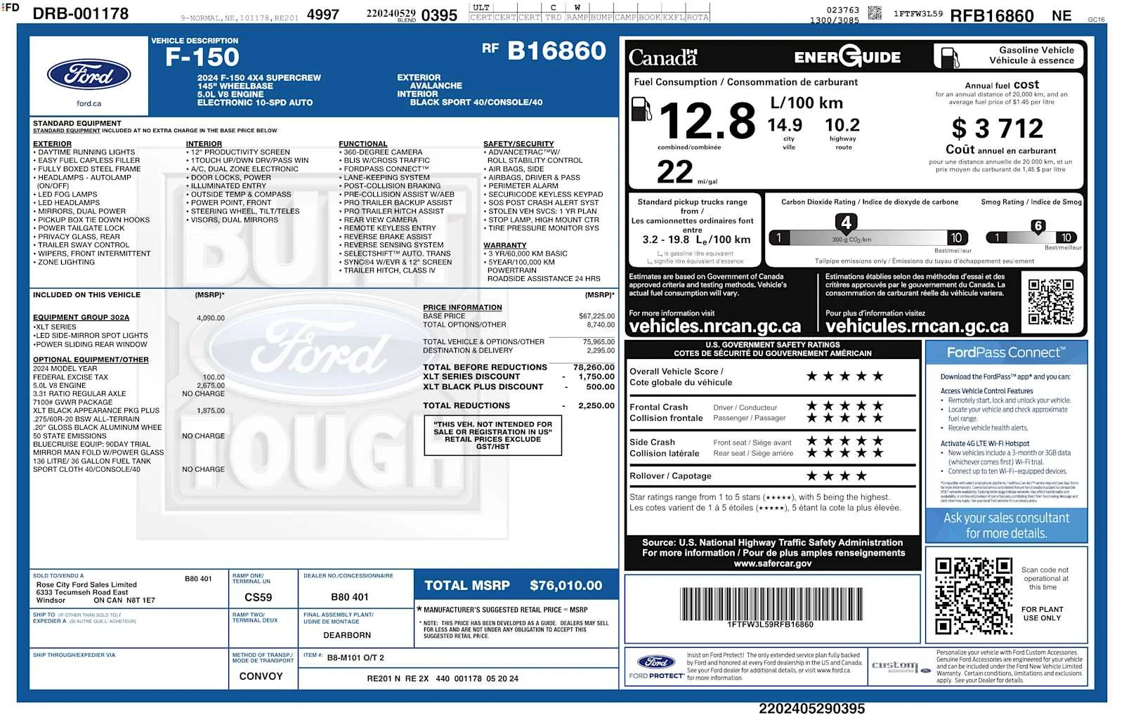 Used 2024 Avalanche Gray Ford XLT image 2