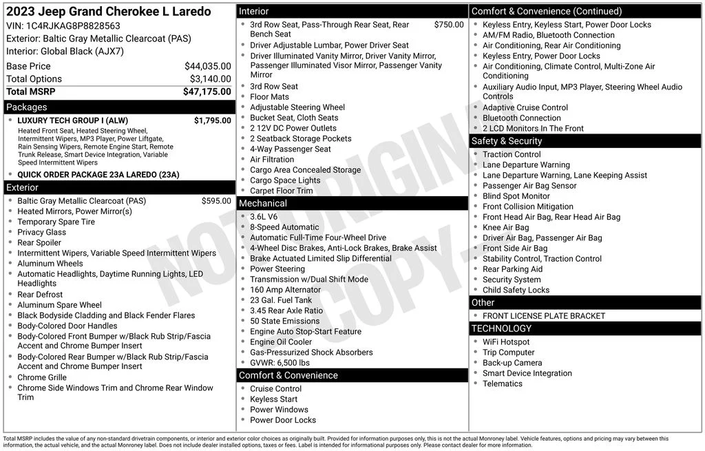 Used 2023 Gray Jeep Laredo image 17