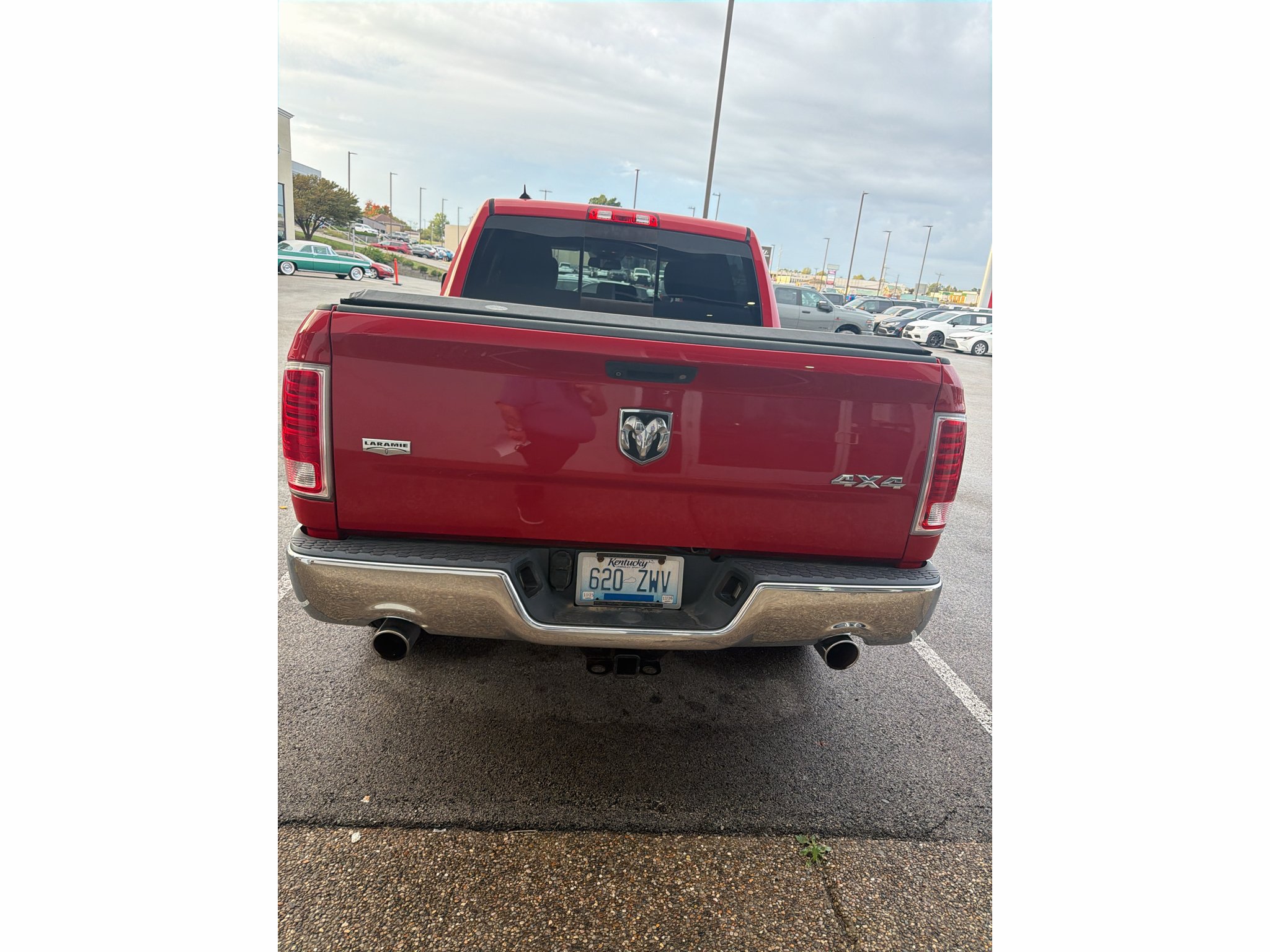 Used 2015 Flame Red Clearcoat Ram Laramie image 7