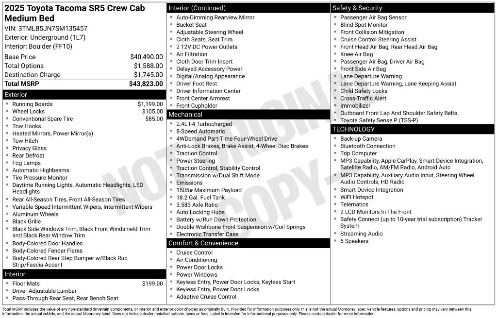 Used 2025 Gray Toyota SR5 image 10