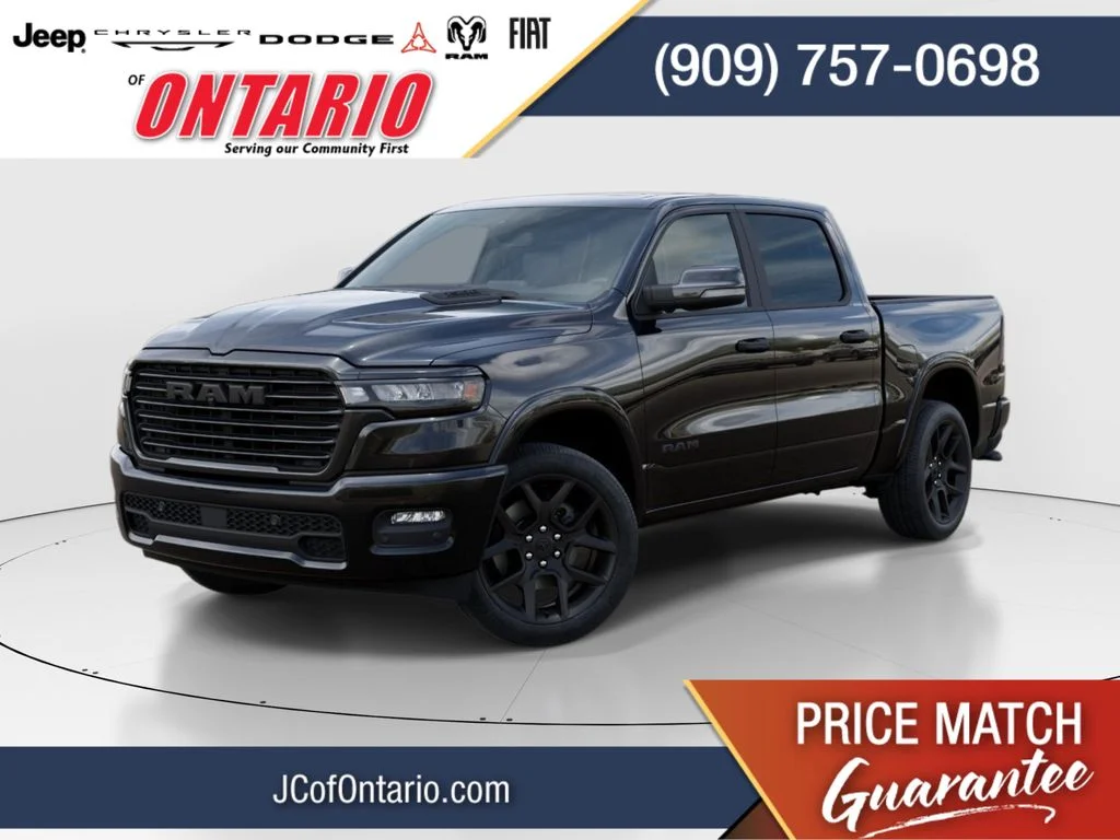 New 2026 Diamond Black Crystal Pearl-Coat Exterior Paint RAM Laramie image 1
