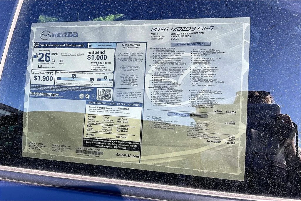 New 2026 Navy Blue Mica Mazda 2.5 S Preferred AWD image 13