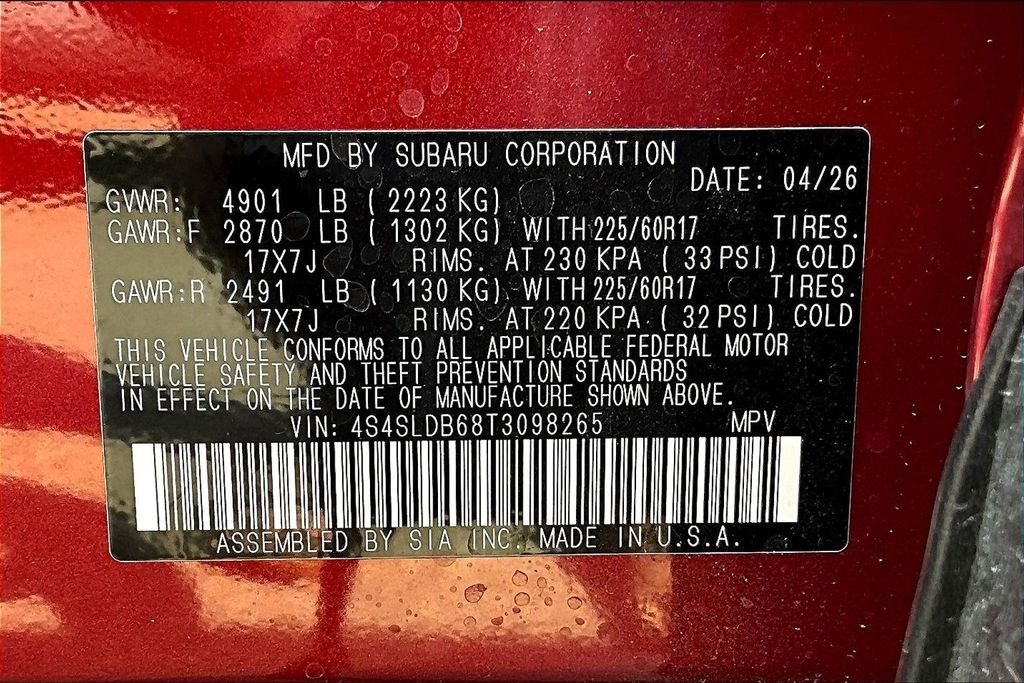 Certified Used 2026 Red Subaru Premium image 17