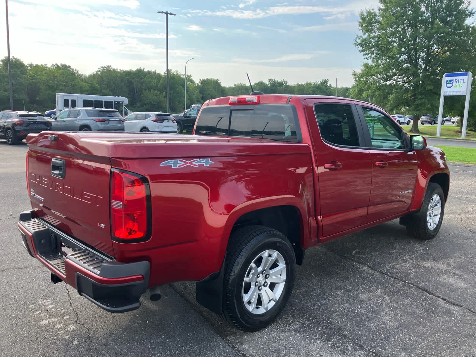 Certified Used 2021 Cherry Red Tintcoat Chevrolet 4WD LT image 3