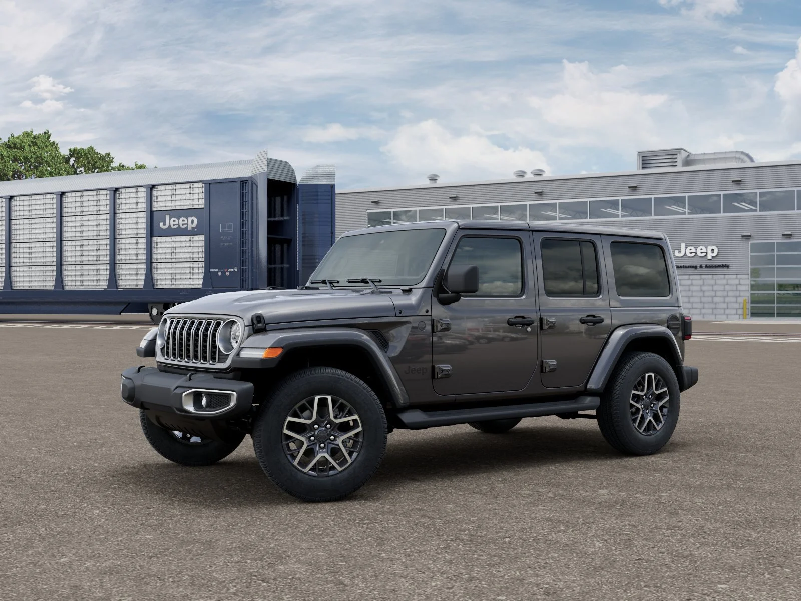New 2027 Granite Crystal Metallic Clear-Coat Paint Jeep Sahara image 2