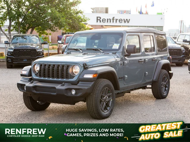 2026 Jeep Wrangler Sport S* 4 Door 4x4, Heated Seats, Remote Start, Alpine Audio