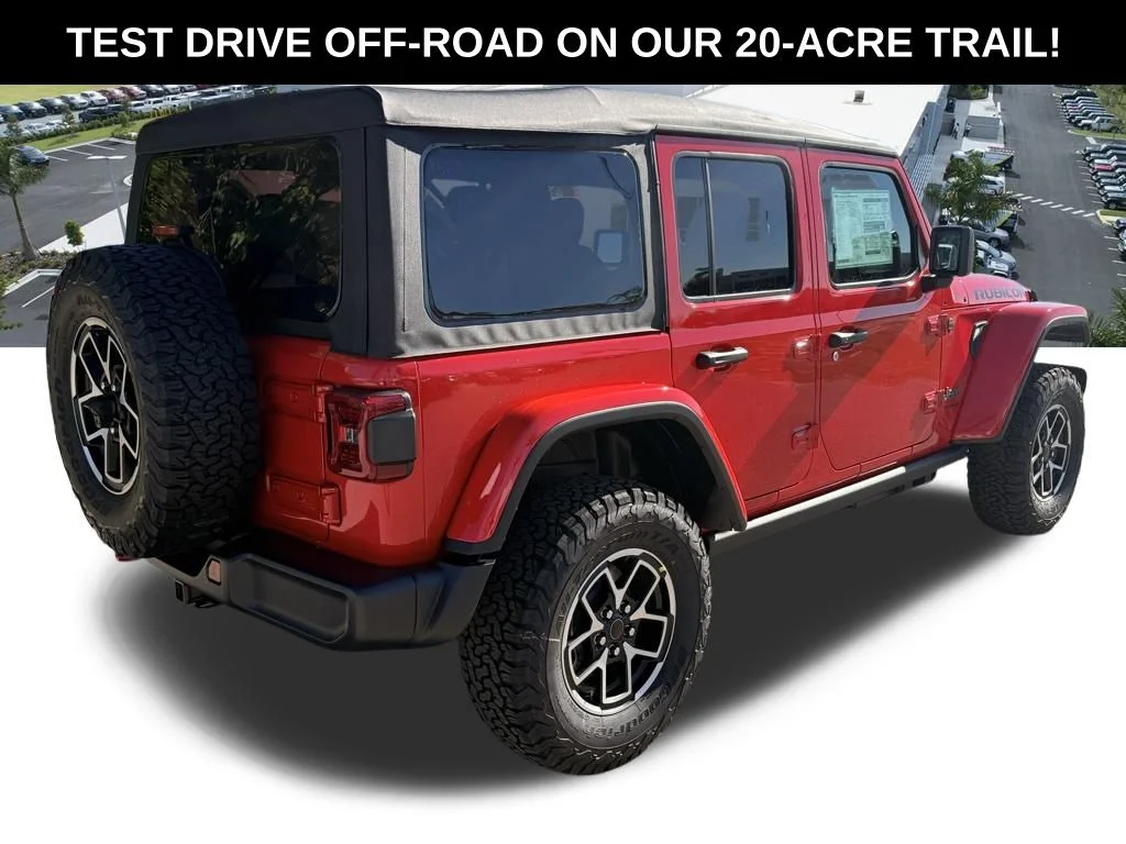 New 2026 Firecracker Red Clear-Coat Exterior Paint Jeep Rubicon image 4