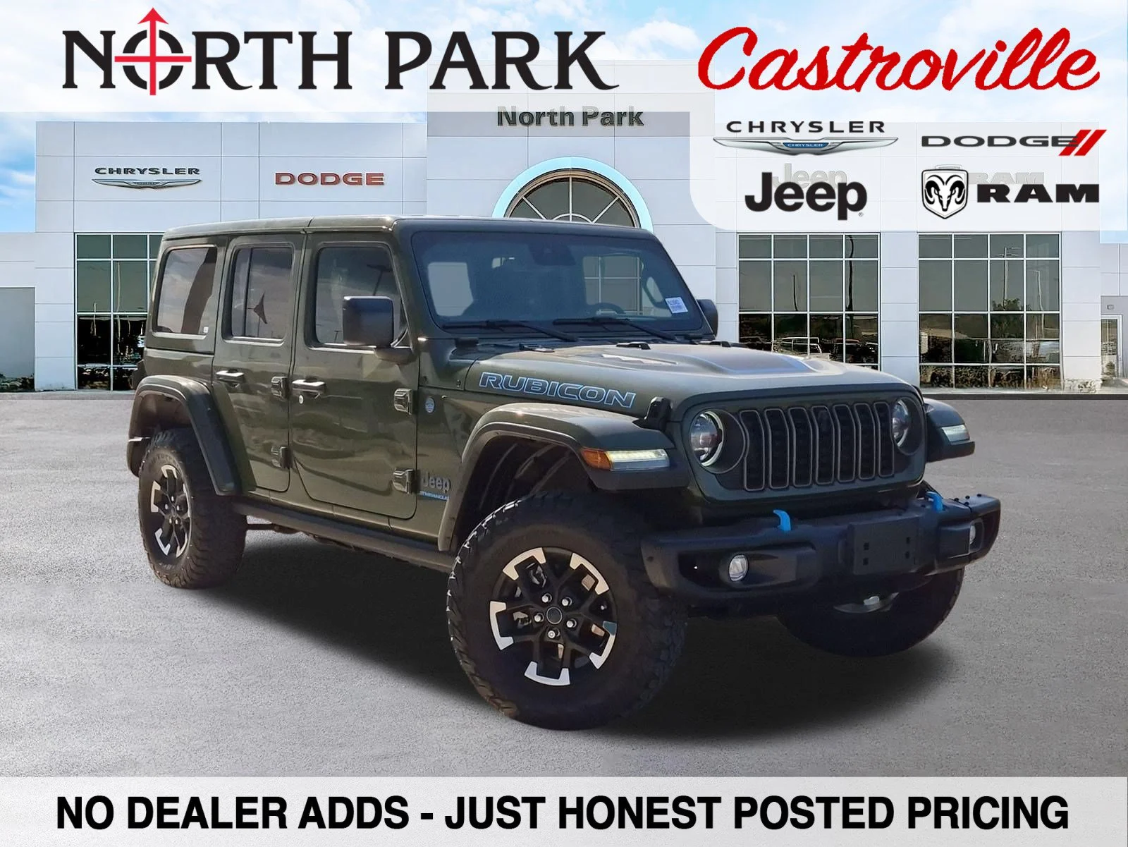 Used 2024 Green Jeep Rubicon X 4xe image 1