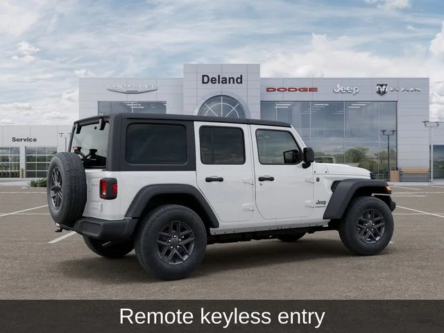 New 2026 Bright White Clear-Coat Exterior Paint Jeep Sport S image 4
