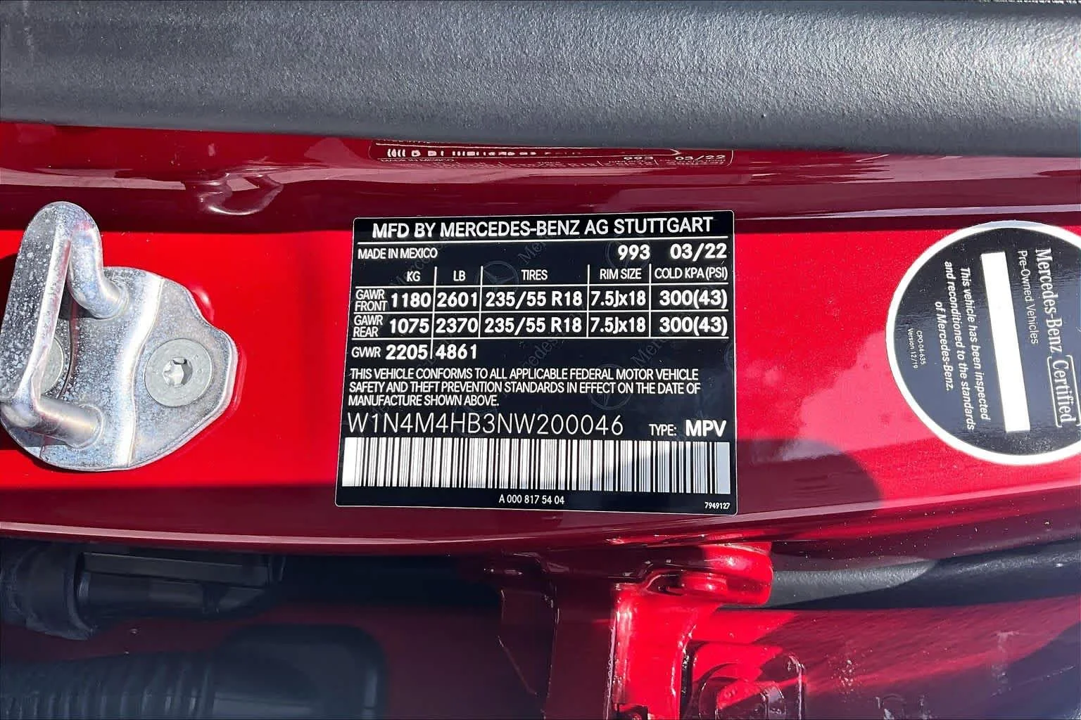 Used 2022 MANUFAKTUR Patagonia Red Metallic Mercedes-Benz GLB 250 image 32