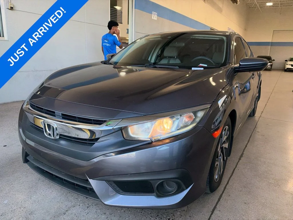 Certified Used 2017 Modern Steel Metallic Honda EX image 1