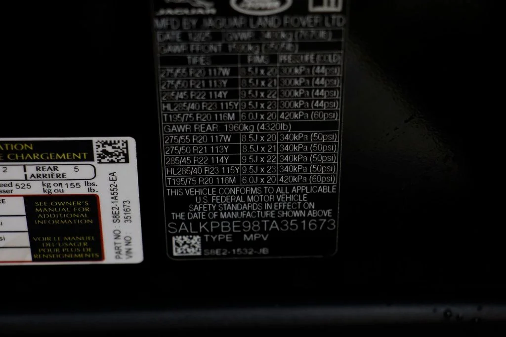 New 2026 Black Land Rover SE image 27