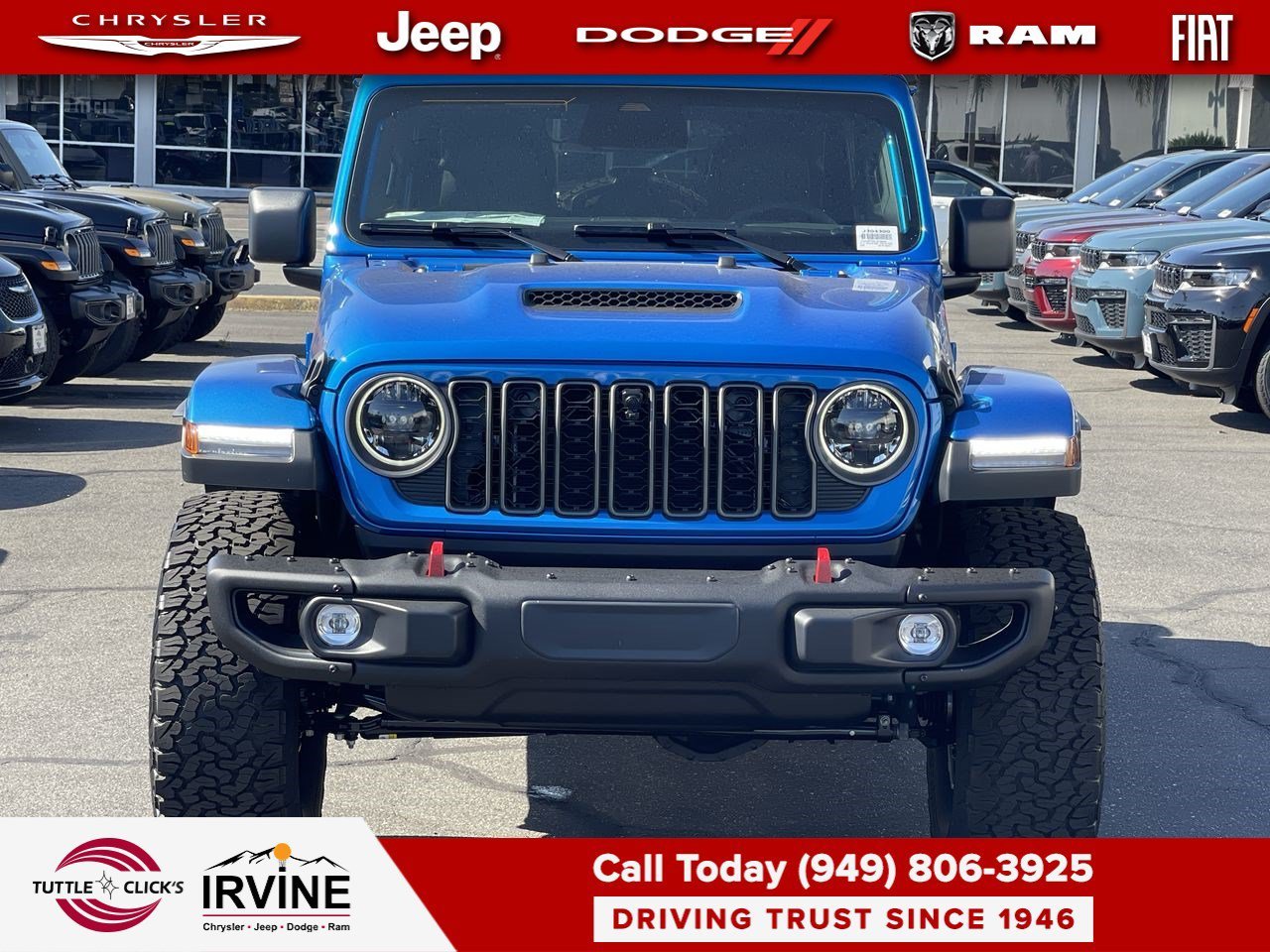 New 2026 Hydro Blue Pearl-Coat Exterior Paint Jeep Rubicon X image 2