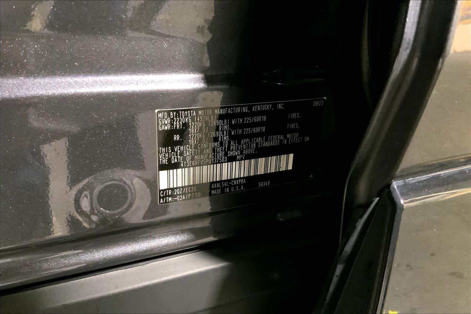 Used 2023 Magnetic Gray Metallic/Midnight Black Metallic Toyota Hybrid XSE image 37