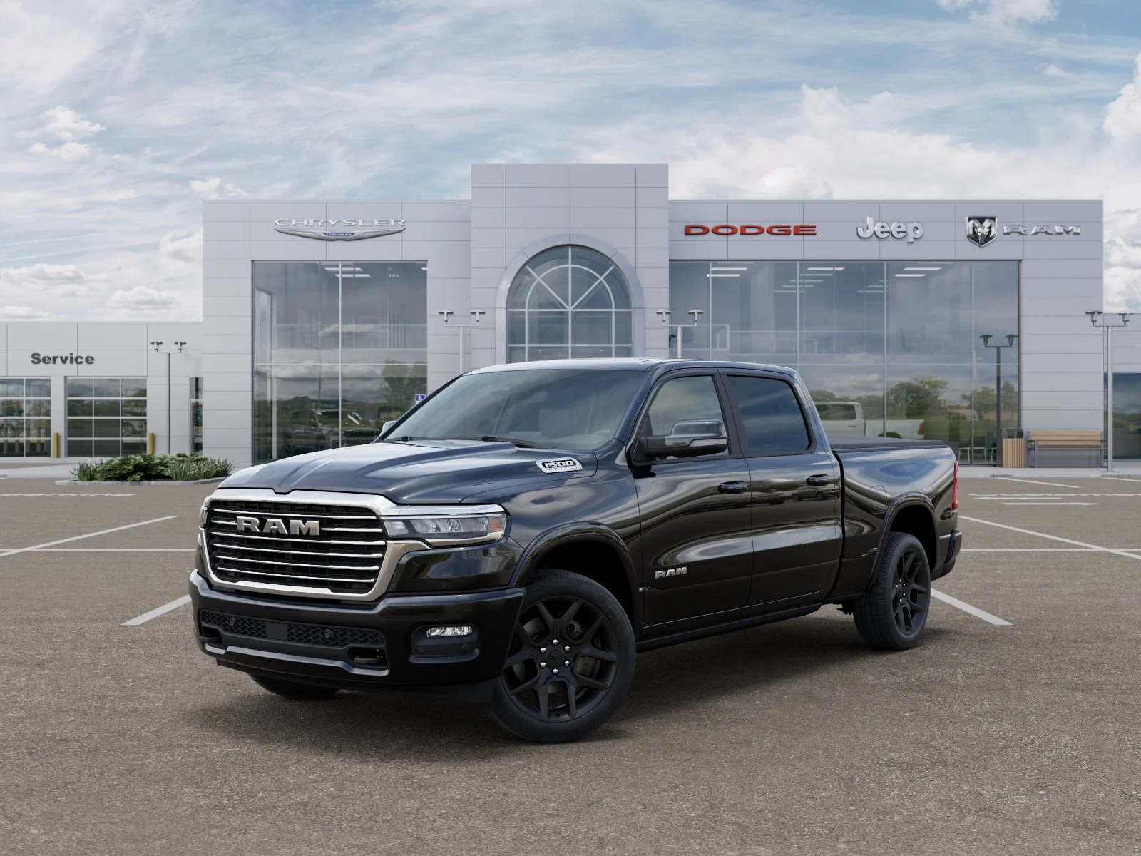 New 2026 Diamond Black Crystal Pearl-Coat Exterior Paint RAM Laramie image 28