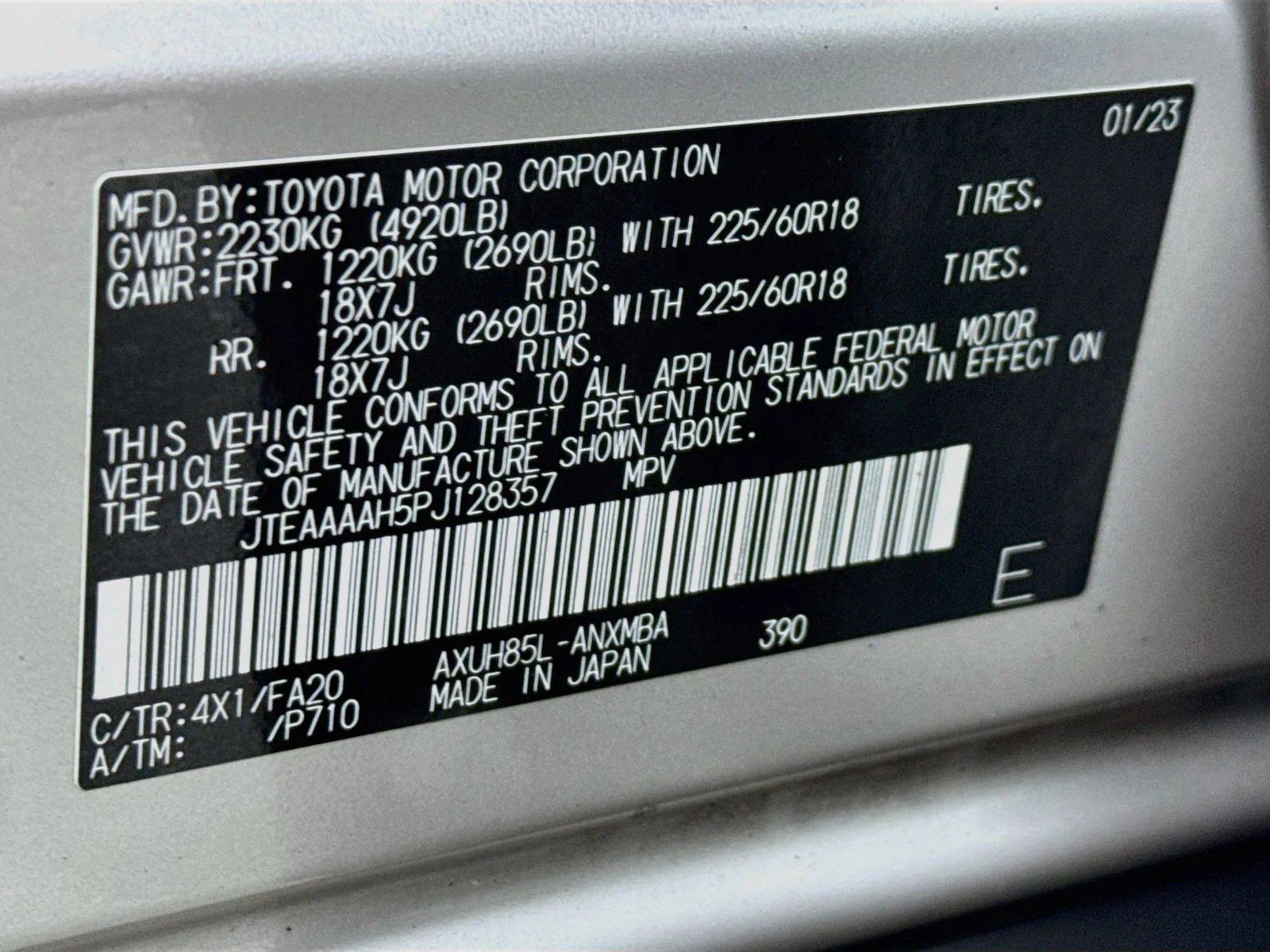 Certified Used 2023 Silver Toyota LE image 30