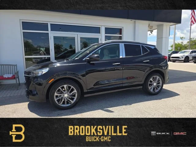 Used 2021 EBONY TWILIGHT METALLIC Buick Preferred image 1