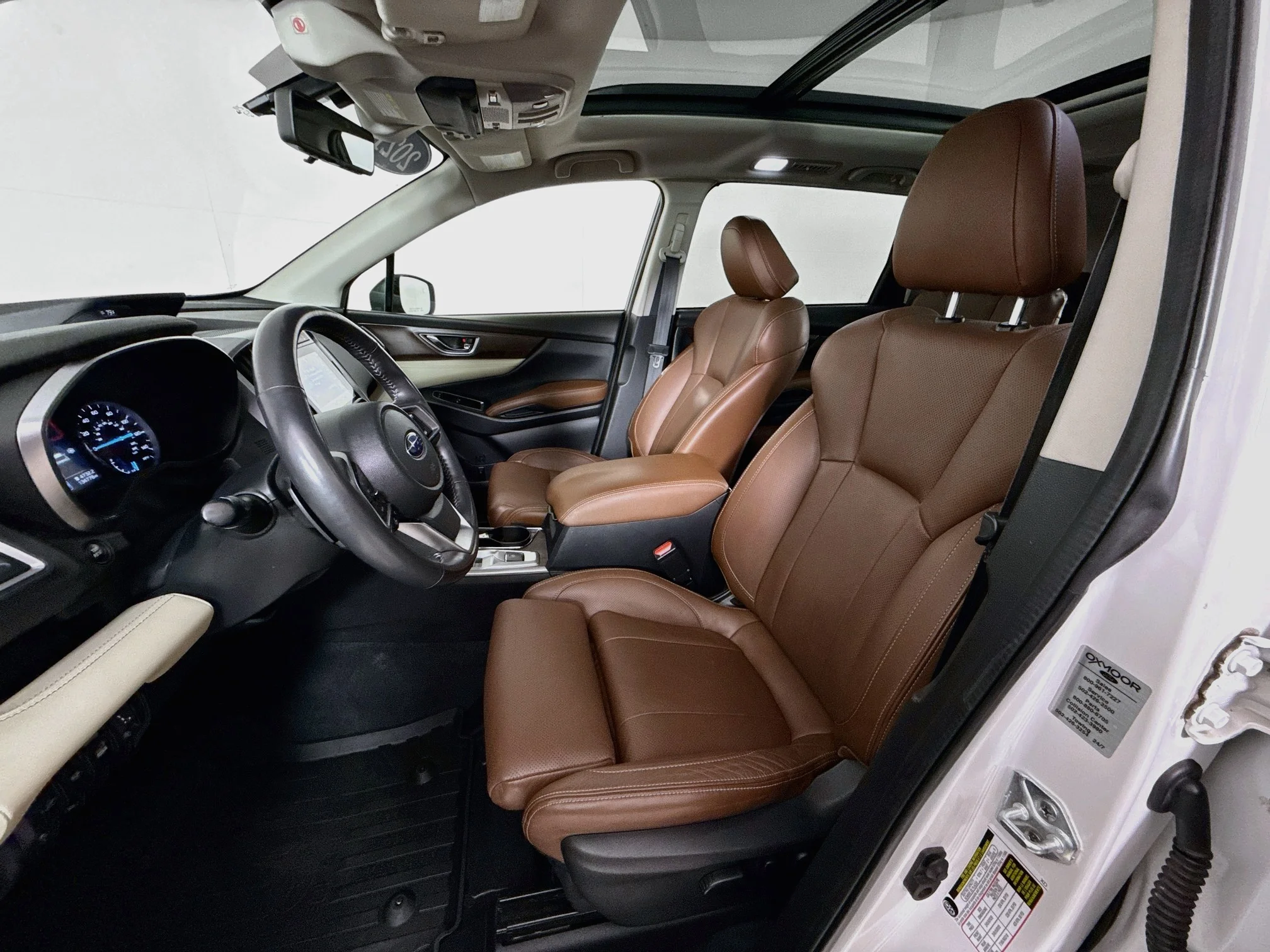 Used 2021 Crystal White Pearl Subaru Touring image 2