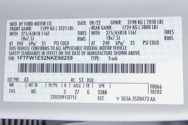 Used 2022 White Ford XLT image 30