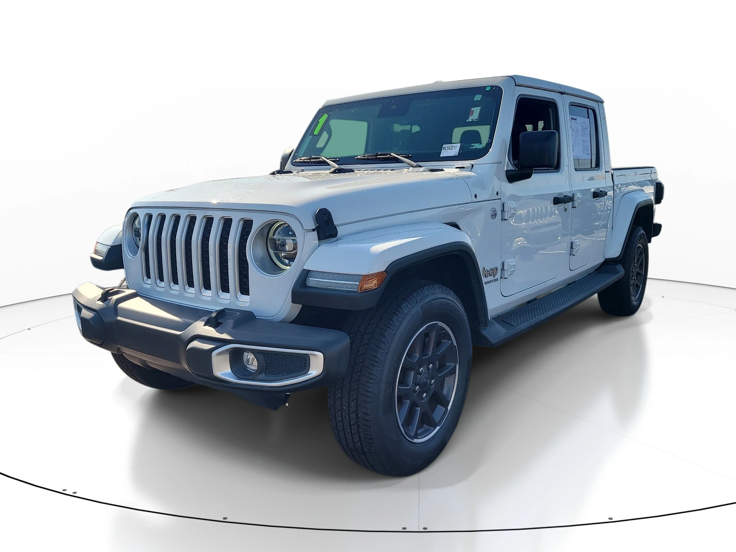 Used 2021 Bright White Clearcoat Jeep Overland image 3