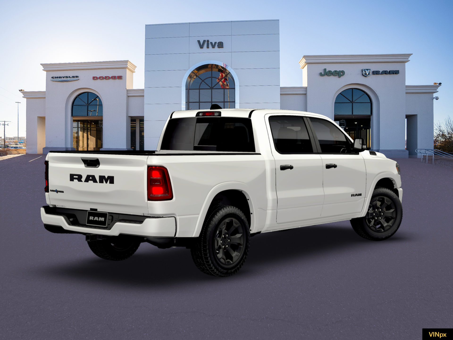 New 2026 Bright White Clear-Coat Exterior Paint RAM Big Horn/Lone Star image 7