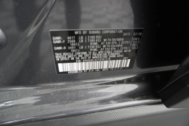 New 2026 Magnetite Gray Metallic Subaru Limited image 12