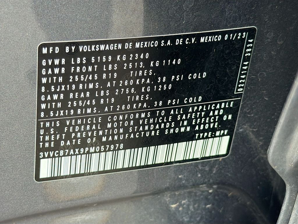Used 2023 Platinum Gray Metallic Volkswagen SE R-Line Black image 28