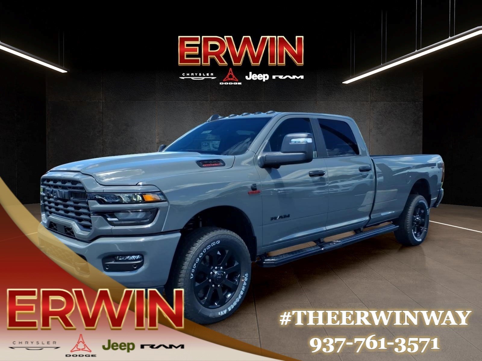 New 2026 Ceramic Gray Clear-Coat Exterior Paint RAM Big Horn image 3