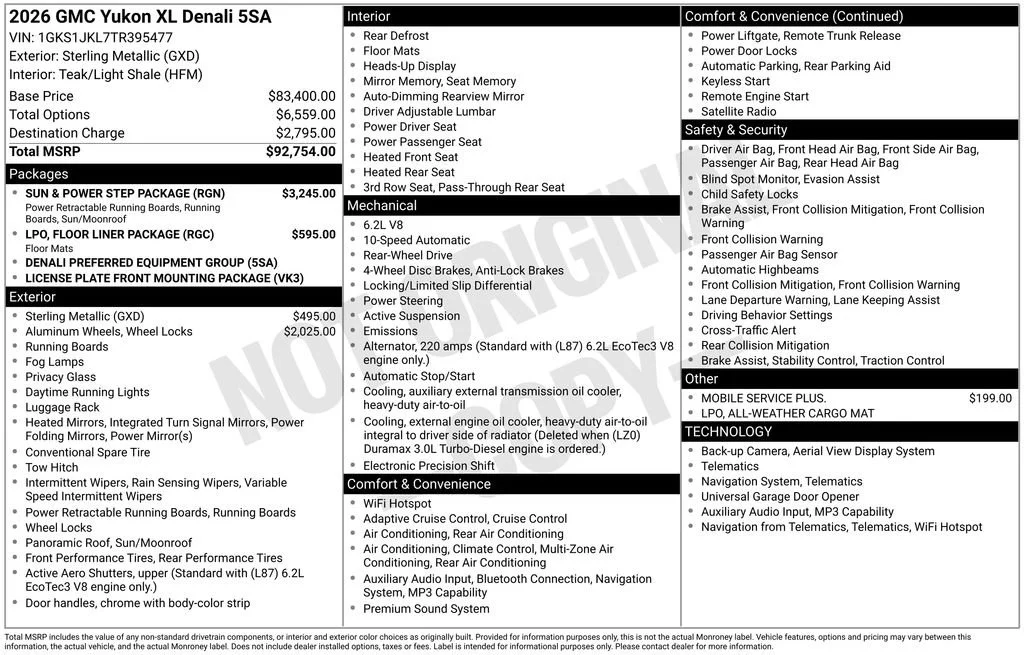 New 2026 Sterling Metallic GMC Denali image 18