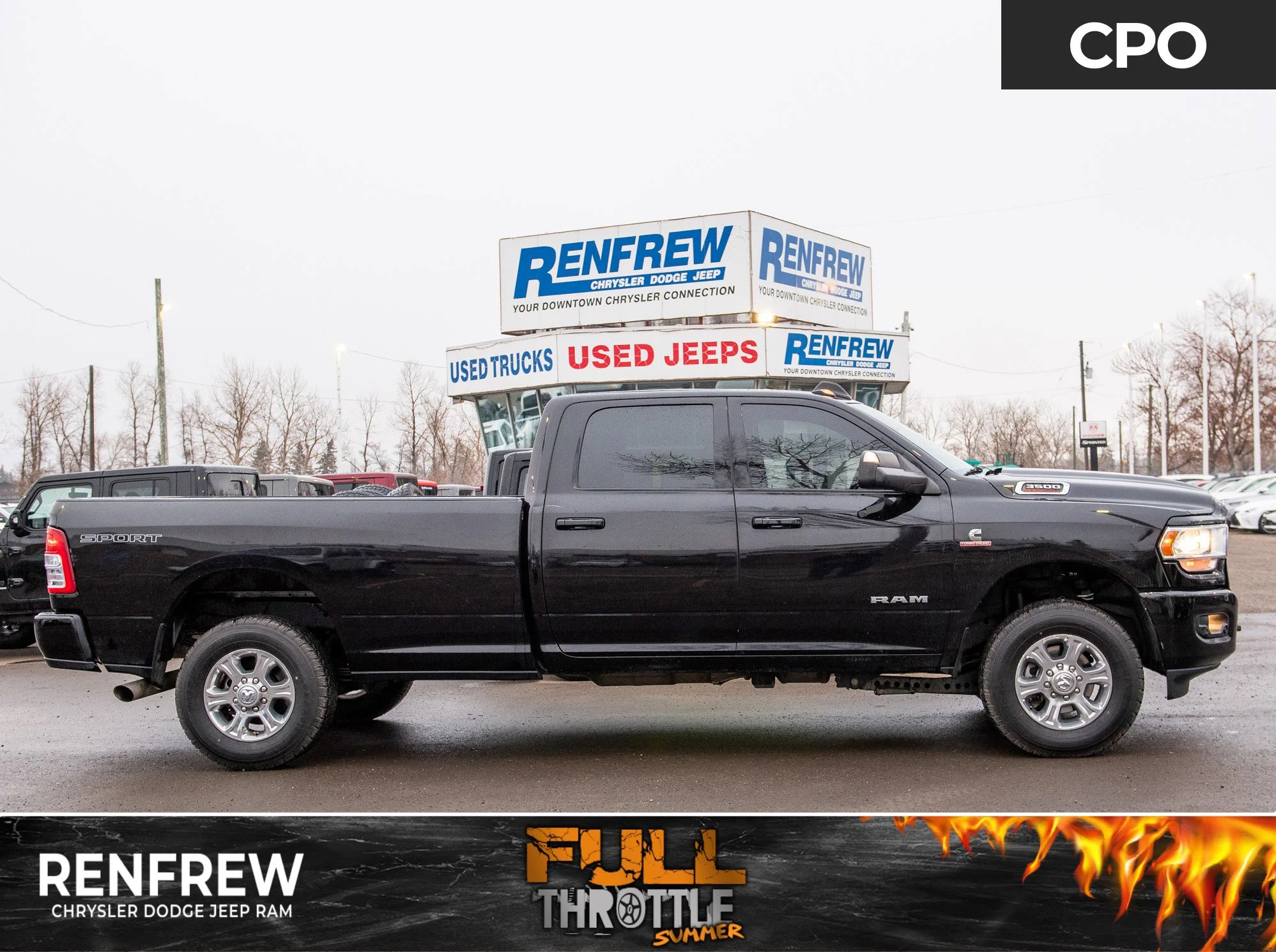 Certified Used 2022 Black RAM Big Horn * No Accidents | Cummins Diesel | Remote Start | Apple CarPlay | Heated Seats image 1