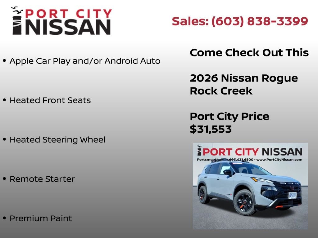 New 2026 Boulder Gray Pearl Nissan Rock Creek® image 9