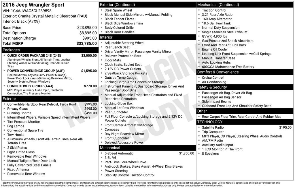 Used 2016 Gray Jeep Sport image 2