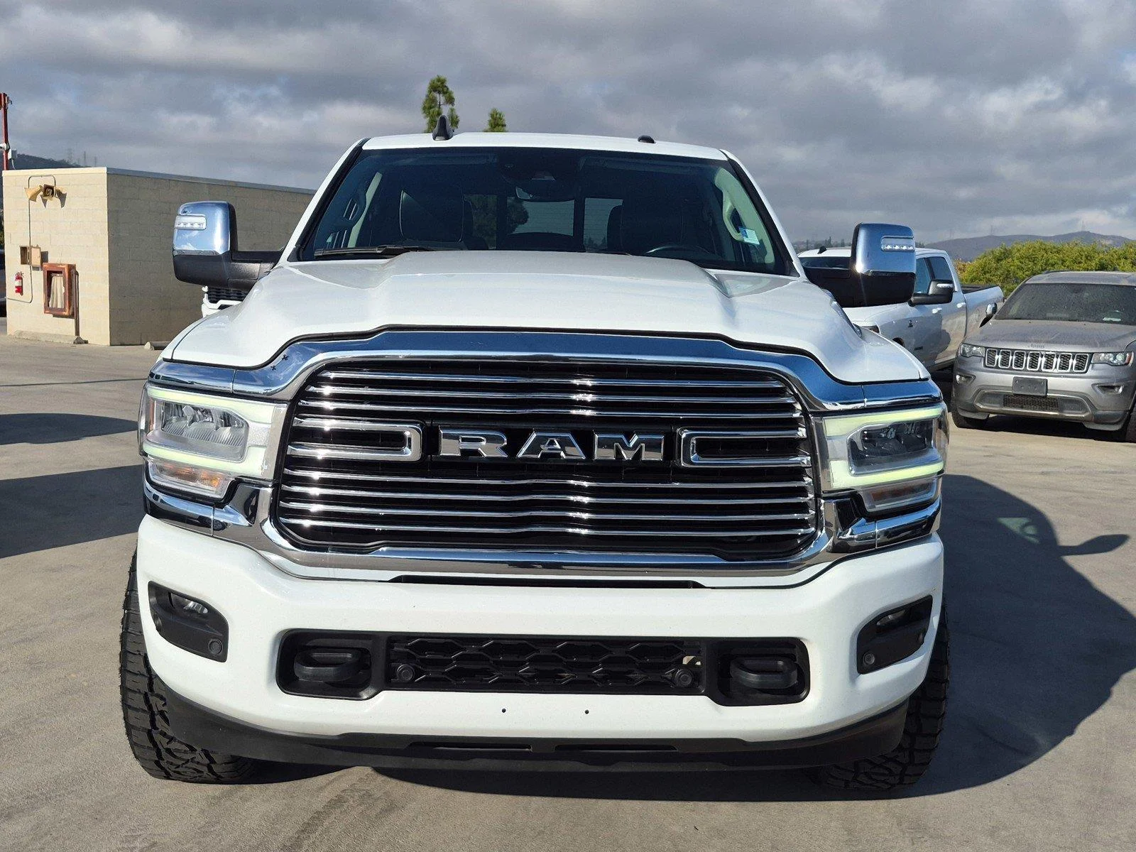 Used 2024 Bright White Clearcoat Ram Laramie image 2