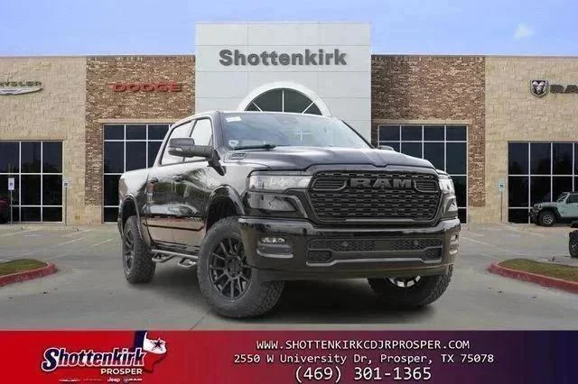 New 2026 Diamond Black Crystal Pearl-Coat Exterior Paint RAM LONE STAR image 1