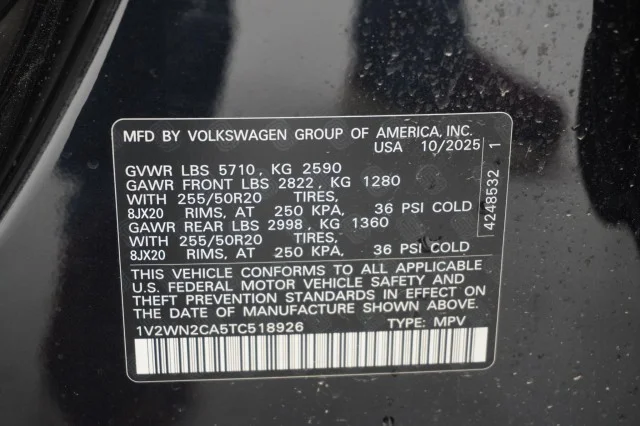 New 2026 Deep Black Pearl Volkswagen 2.0T SE w/Technology image 36