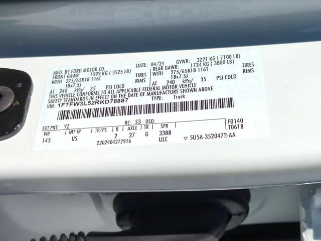 Used 2024 White Ford XLT image 36