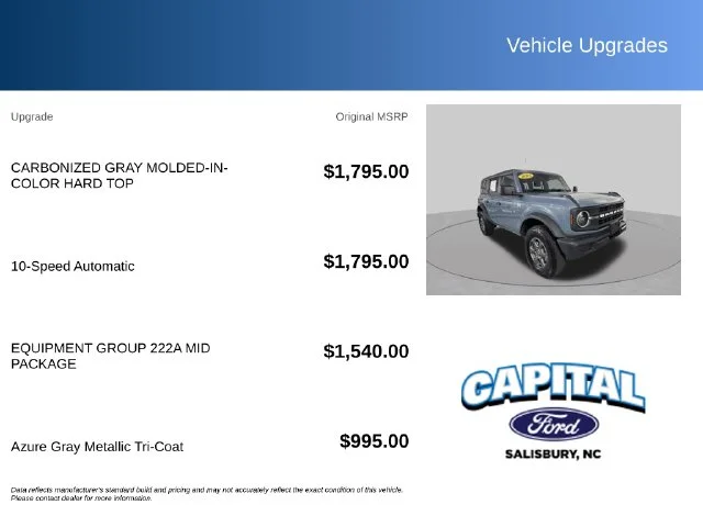 Used 2025 Gray Ford Big Bend image 2