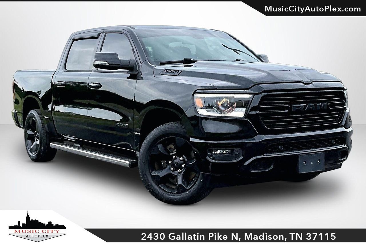 Used 2019 Diamond Black Crystal Pearlcoat RAM Big Horn/Lone Star Crew Cab 4x4 57