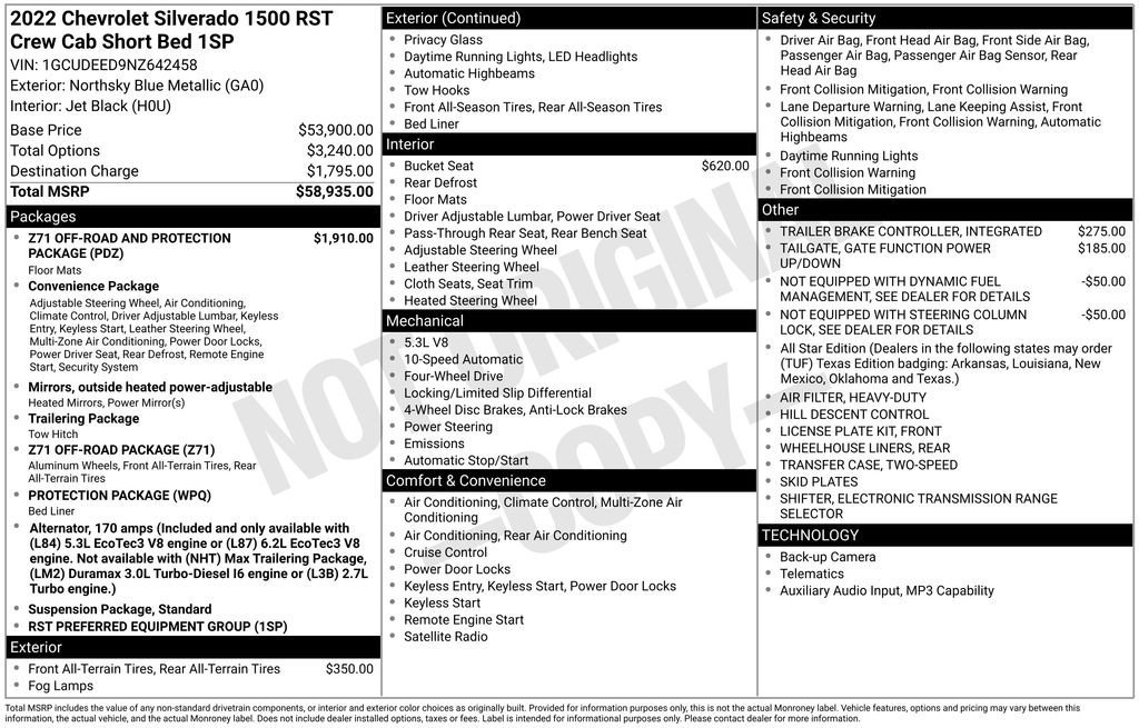 Certified Used 2022 Northsky Blue Metallic Chevrolet RST image 31