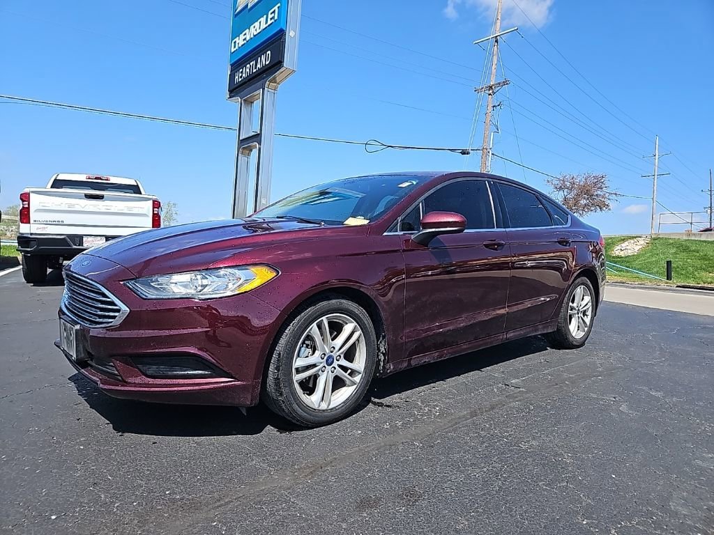 Used 2018 Ford Fusion SE with VIN 3FA6P0HD0JR176583 for sale in Kansas City