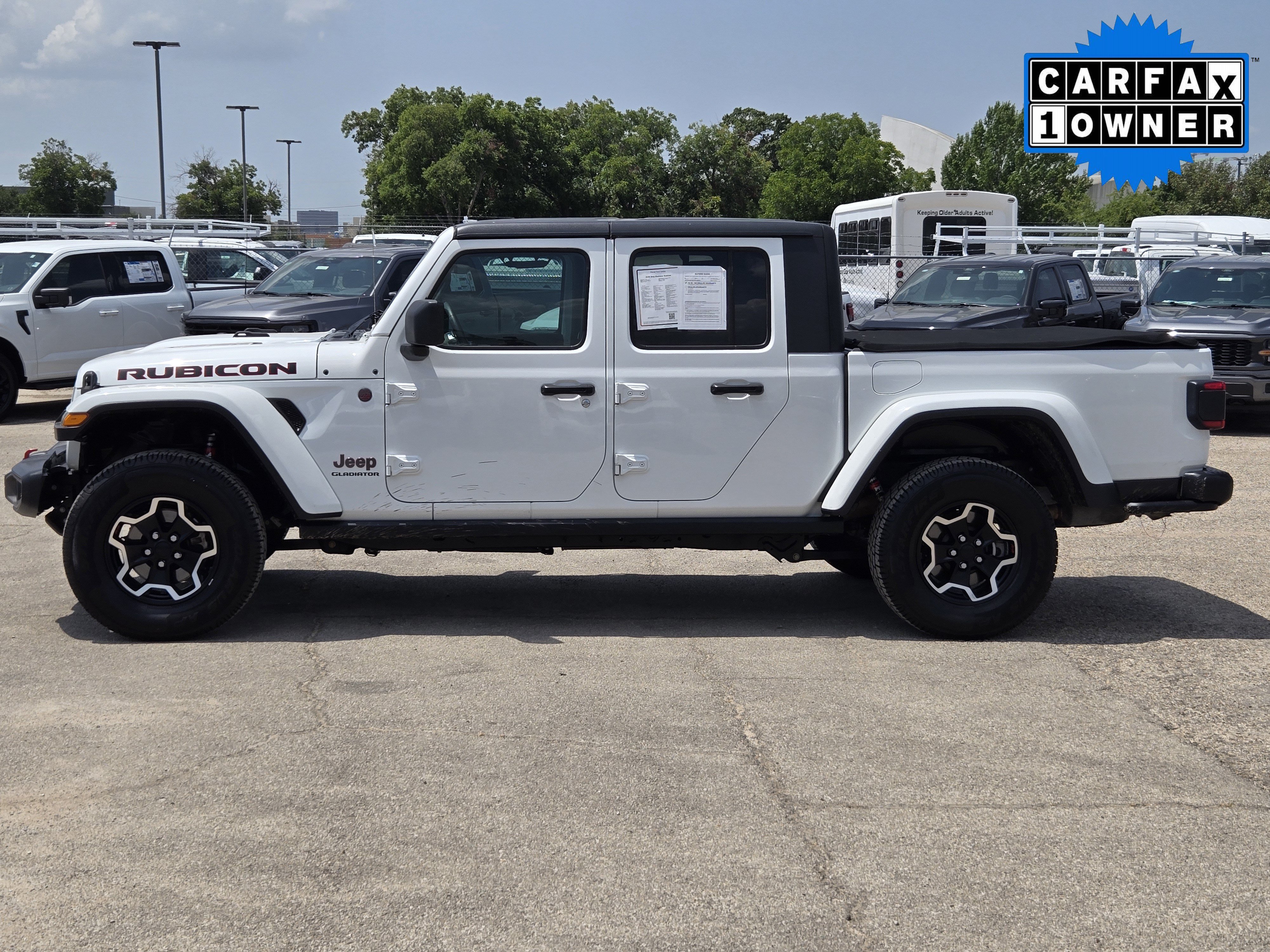 Certified Used 2020 Bright White Clearcoat Jeep Rubicon image 4