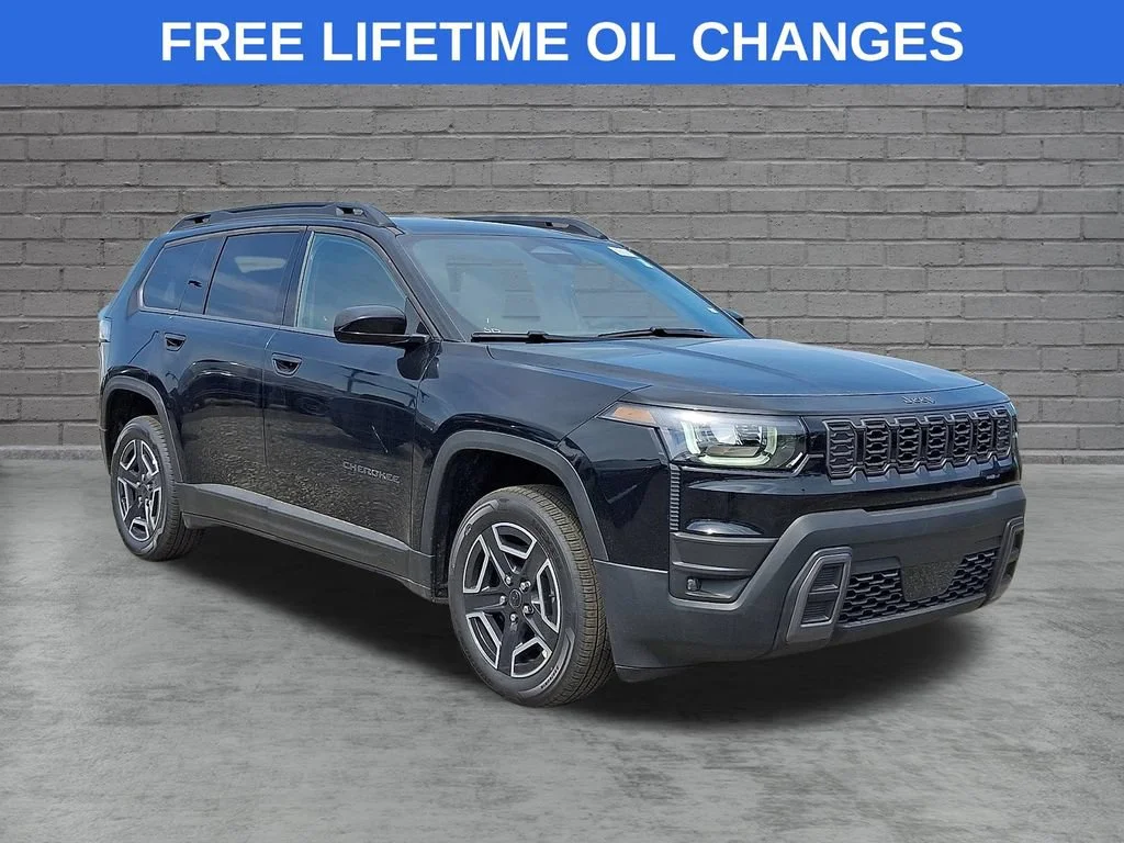 New 2026 Diamond Black Crystal Pearlcoat Jeep Laredo image 1
