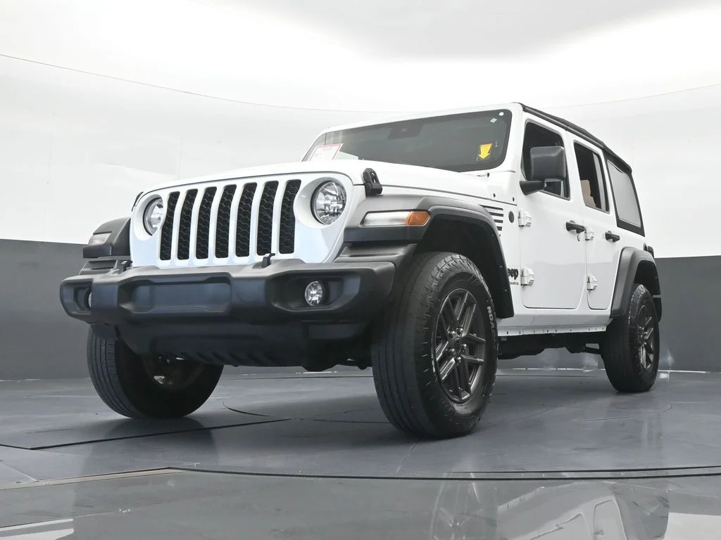Used 2024 Bright White Clearcoat Jeep Sport S image 50